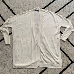 Polo Ralph Lauren Open Cardigan Sweater Cream Size Small